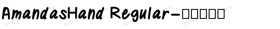 AmandasHand Regular字体转换